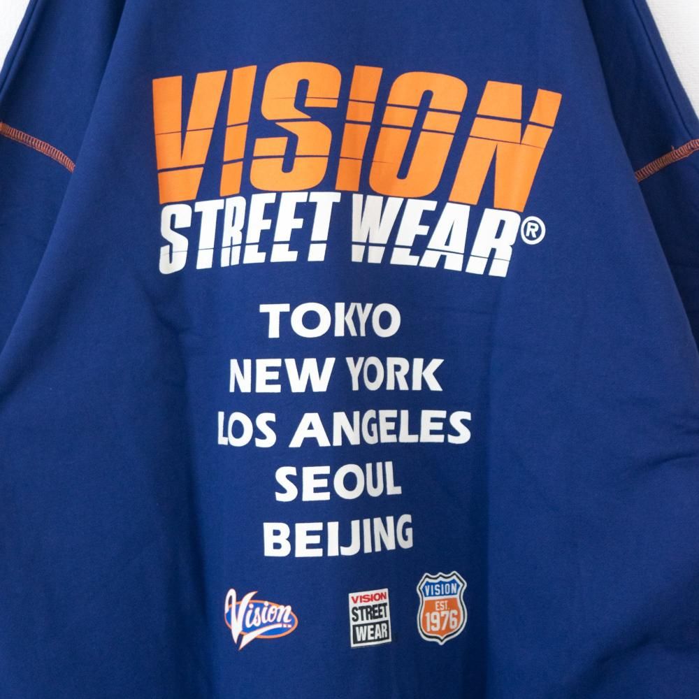VISION STREET WEAR レーシングロゴスウェット NAVY