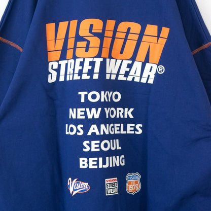 VISION STREET WEAR レーシングロゴスウェット NAVY