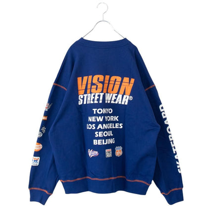 VISION STREET WEAR レーシングロゴスウェット NAVY