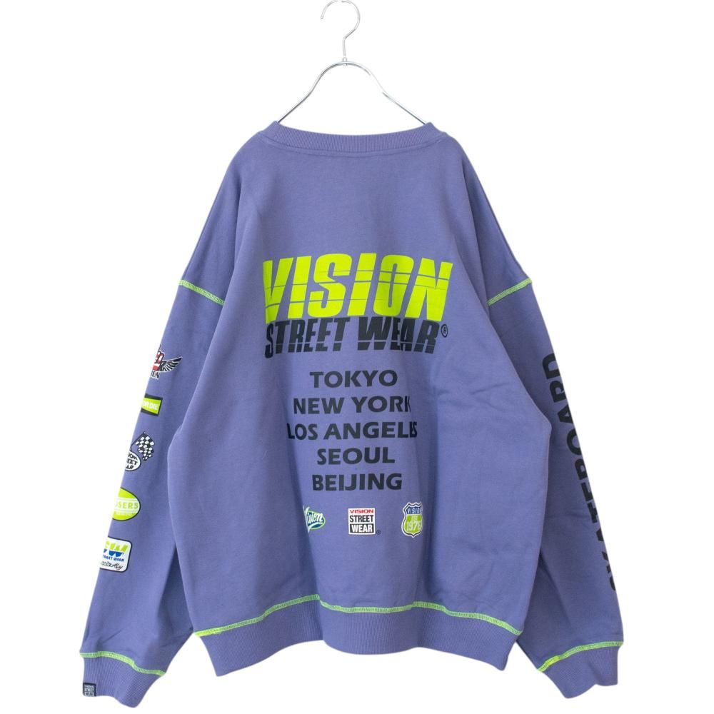 VISION STREET WEAR レーシングロゴスウェット PURPLE