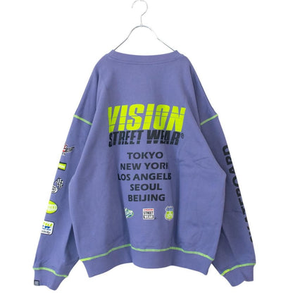 VISION STREET WEAR レーシングロゴスウェット PURPLE