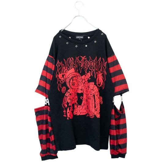ACDC RAG PUNKY Bunny Long T-Shirt RED