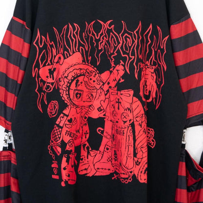 ACDC RAG PUNKYバニー ロンT RED