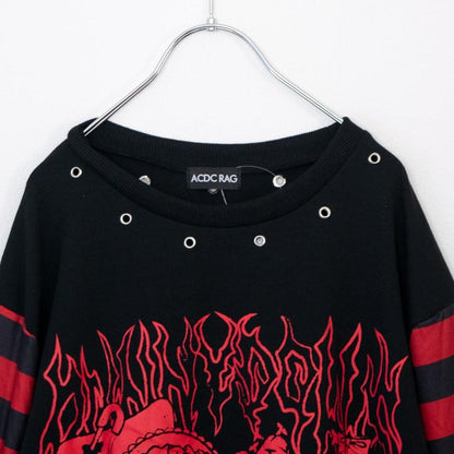 ACDC RAG PUNKYバニー ロンT RED
