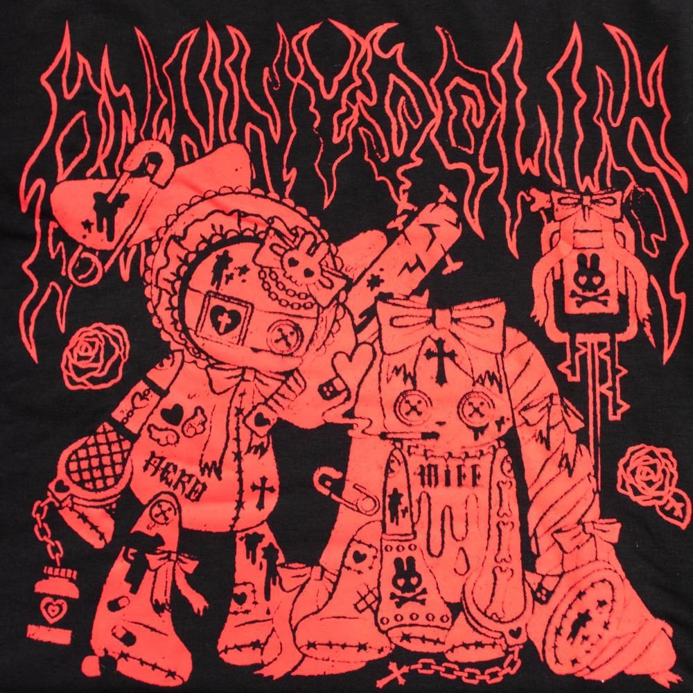ACDC RAG PUNKYバニー ロンT RED