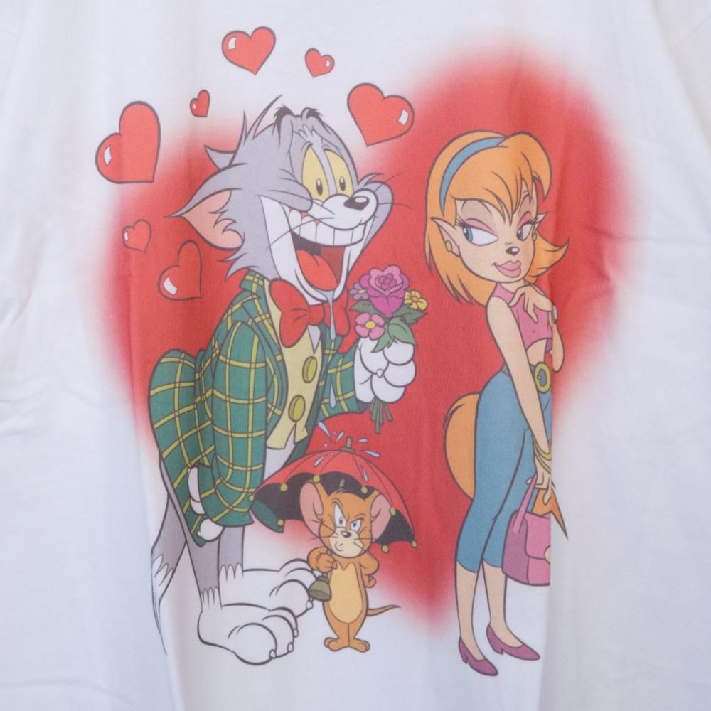 トムとジェリー Tシャツ ラブ WB2333 WHITE