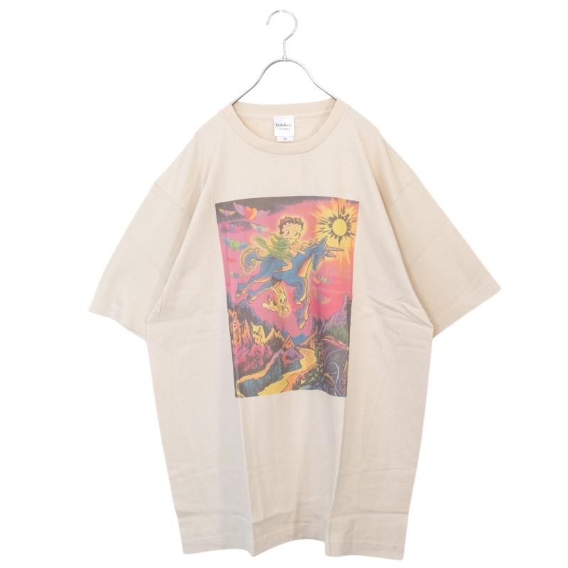 BETTY BOOP ベティちゃん Tシャツ ユニコーン BT1102 BEIGE