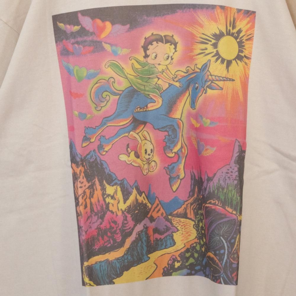 BETTY BOOP ベティちゃん Tシャツ ユニコーン BT1102 BEIGE