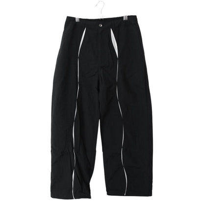 VISION STREET WEAR ナイロンウェーブ切替パンツ BLACK