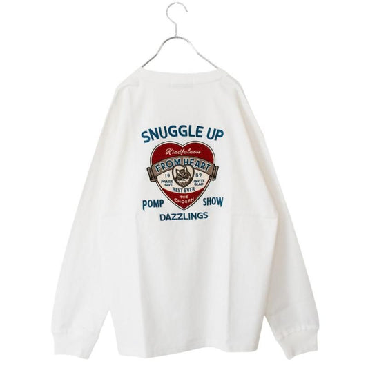 ハート CAT ロンT WHITE