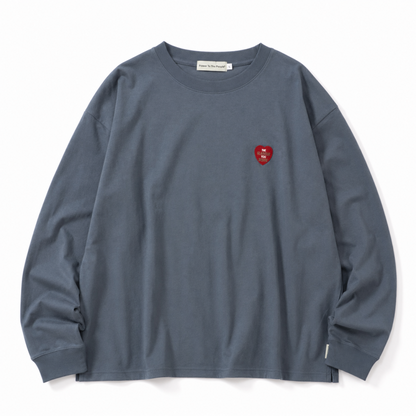 ハート CAT ロンT BLUE
