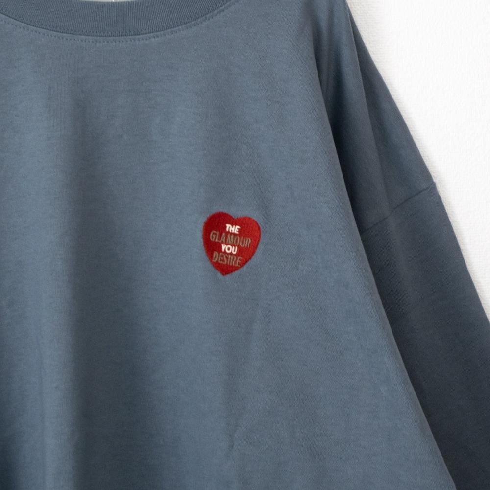 ハート CAT ロンT BLUE