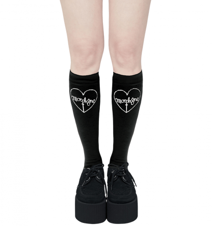 MORPH8NE Logo High Socks BLACK