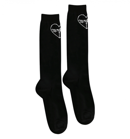 MORPH8NE ロゴ ハイソックス BLACK