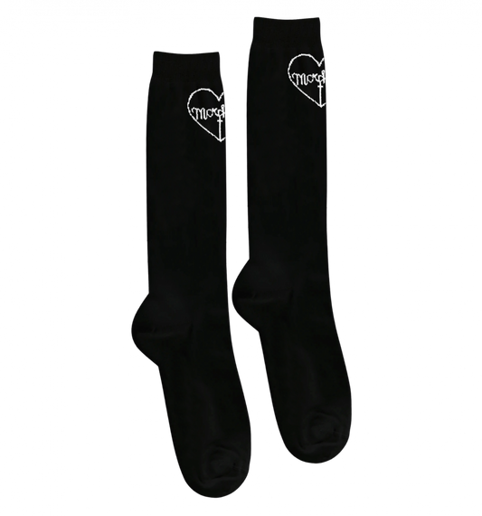 MORPH8NE ロゴ ハイソックス BLACK