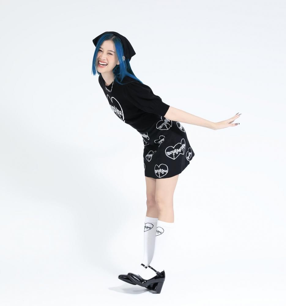 MORPH8NE ロゴ ハイソックス SAMPLE WHITE