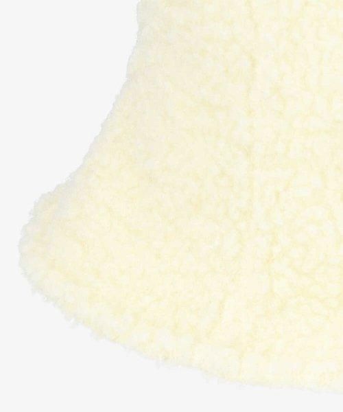 milsa コーデュロイ ボア リバーシブル ベル ハット WHITE