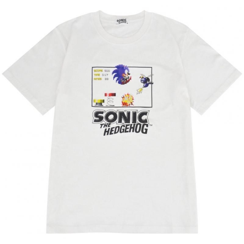 SEGA Sonic the Hedgehog Game T-Shirt WHITE