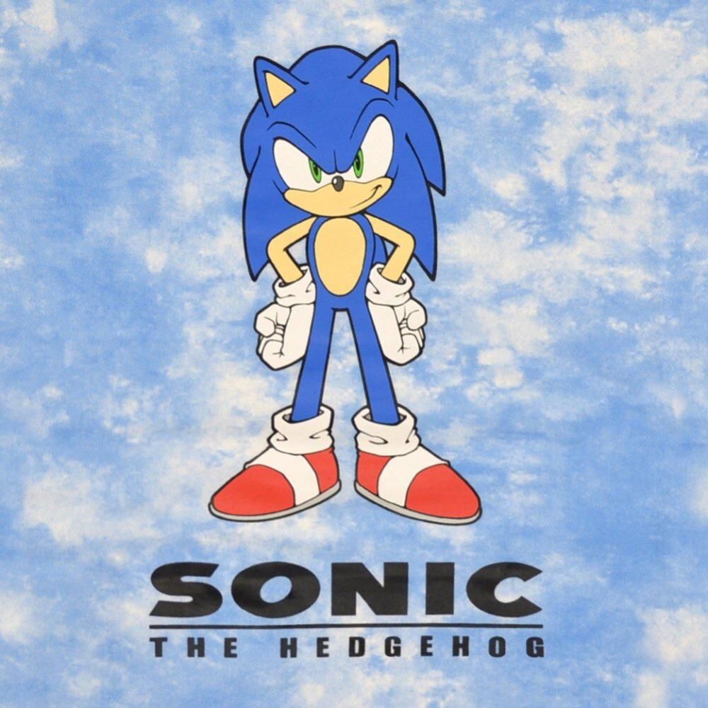 SEGA ソニック・ザ・ヘッジホッグ キャラクター Tシャツ タイダイ BLUE