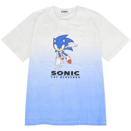 SEGA Sonic the Hedgehog Character T-Shirt Gradient Blue