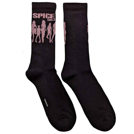 The Spice Girls Silhouette Unisex Socks (Black)
