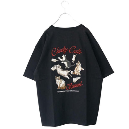 POWER TO THE PEOPLE Cirneko Embroidered T-shirt BLACK