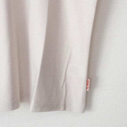 POWER TO THE PEOPLE JAPAN Series 梨地 和柄ワンポイント 刺繍 Tシャツ 招き猫 OFF WHITE