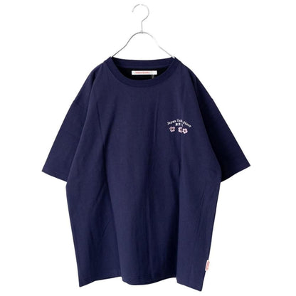POWER TO THE PEOPLE JAPAN Series DARUMA 刺繍 半袖 Tシャツ NAVY