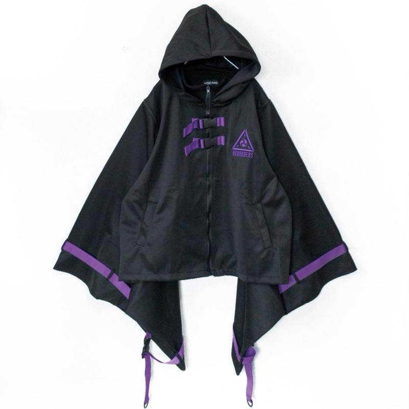 ACDC RAG CYBER PUNK Uzurai Kimono Jacket in Purple Black