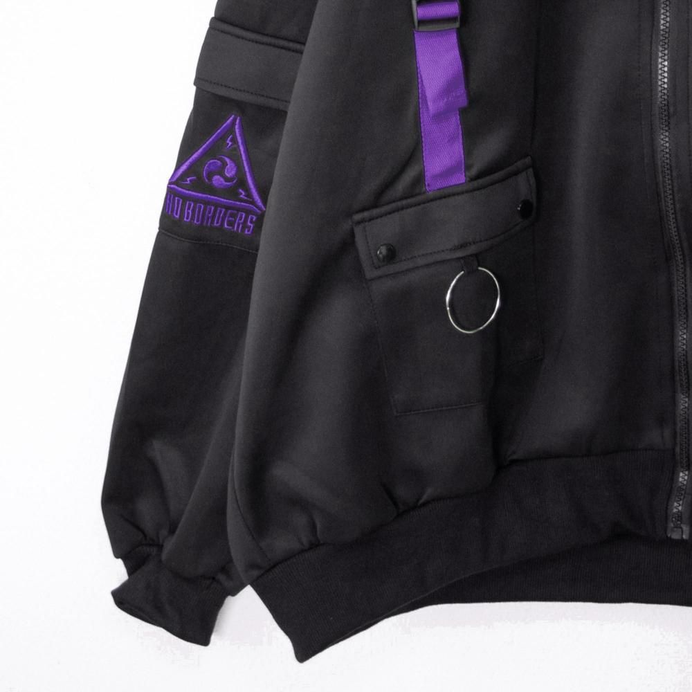 ACDC RAG CYBER PUNK 渦雷 ジャケット PURPLE BLACK