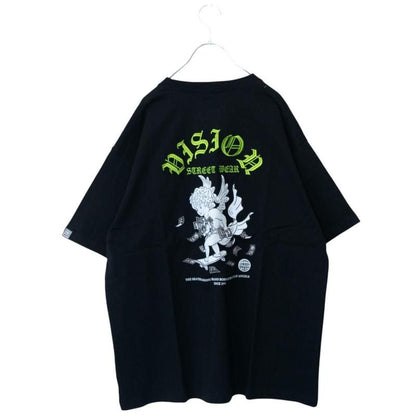 VISION STREET WEAR ANGEL スケーター Tシャツ BLACK