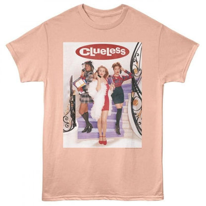 American Classics US輸入 Tシャツ Clueless クルーレス Staircase Poster W Logo Peach CLU521