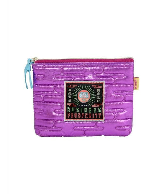 MYUUA Japan Metallic Pouch Purple Daruma