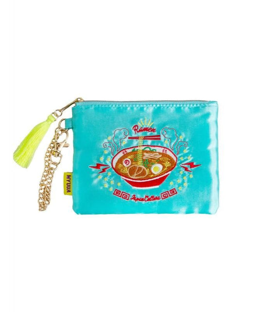 MYUUA Embroidered Pouch Sukajan Jacket, Ramen Blue
