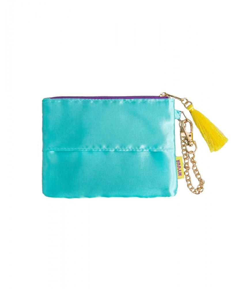 MYUUA 刺繍ポーチスカジャン ラーメンブルー