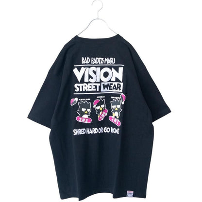VISION STREET WEAR サンリオ Badtz-maru バッドばつ丸 Tシャツ BLACK