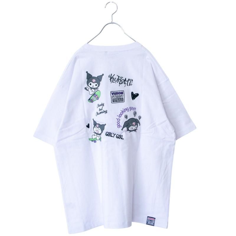 VISION STREET WEAR サンリオ Kuromi クロミ Tシャツ WHITE