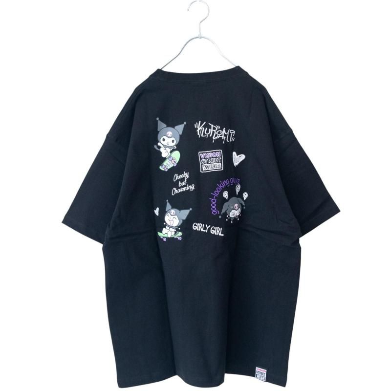 VISION STREET WEAR Sanrio Kuromi T-shirt BLACK