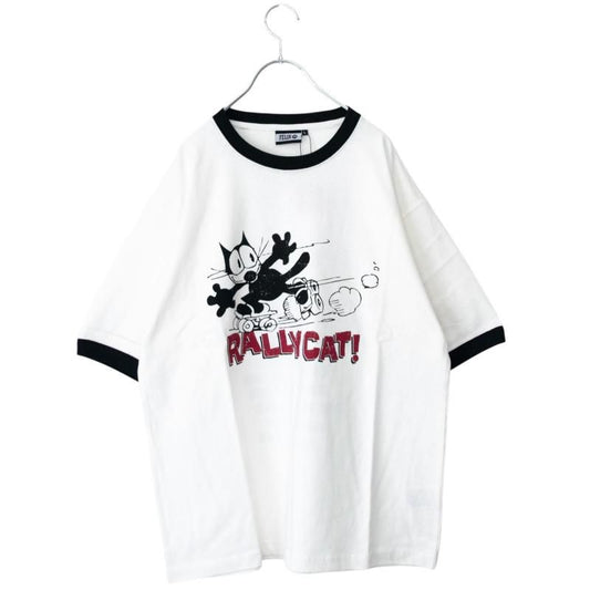 FELIX THE CAT  リンガー Tシャツ IVORY