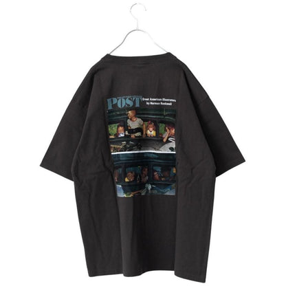 POST Going＆coming プリント Tシャツ CHARCOAL