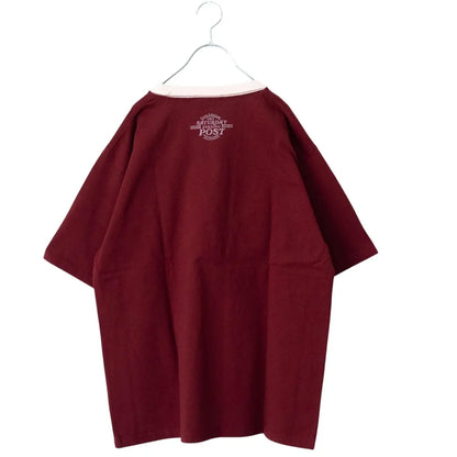 POST Covergirl プリント Tシャツ WINE