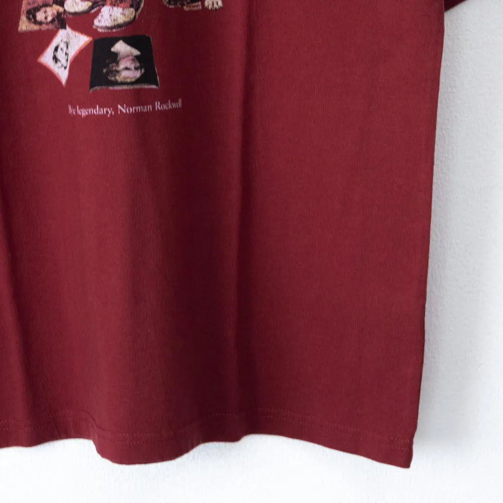 POST Covergirl プリント Tシャツ WINE