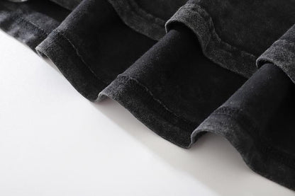 X-RAY 蝶々 ウォッシュ加工 ユニセックス Tシャツ BLACK CT6951