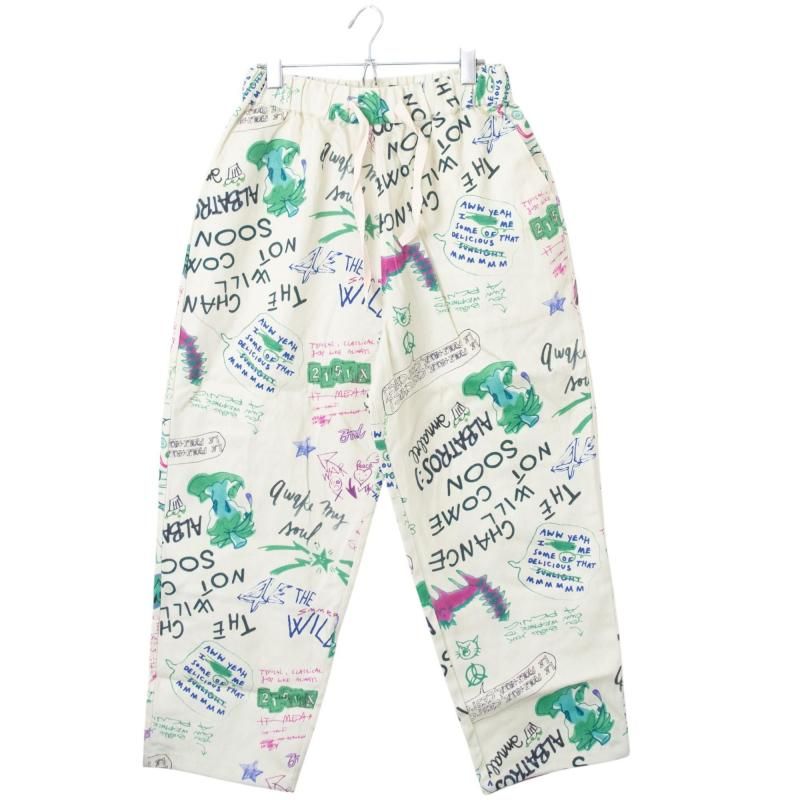 Revo. イラストタッチ イージーパンツ GREEN系