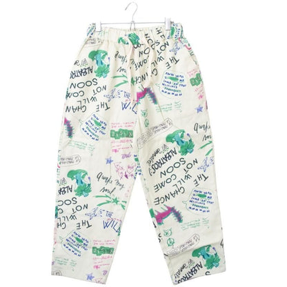 Revo. イラストタッチ イージーパンツ GREEN系