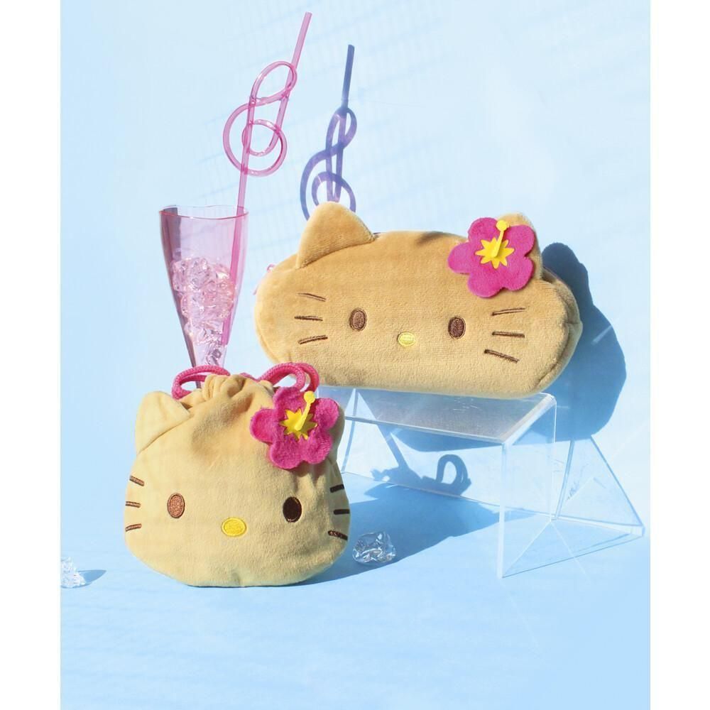 サンリオキャラクターズ ぬいぐるみ巾着 ハローキティ 日焼け
