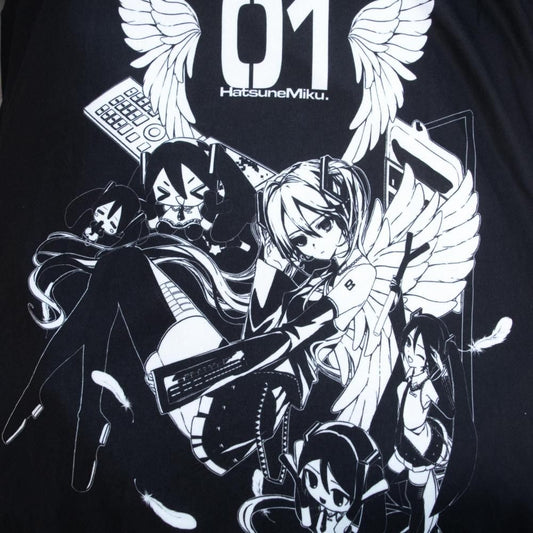 ACDC RAG 初音ミク コラボシリーズ JCT-HM-PPA-02 パンクパーカー BLACK