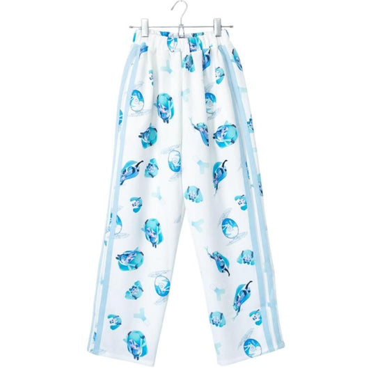 ACDC RAG 初音ミク コラボシリーズ JCT-HM-JPT-03 ジャージパンツ WHITE