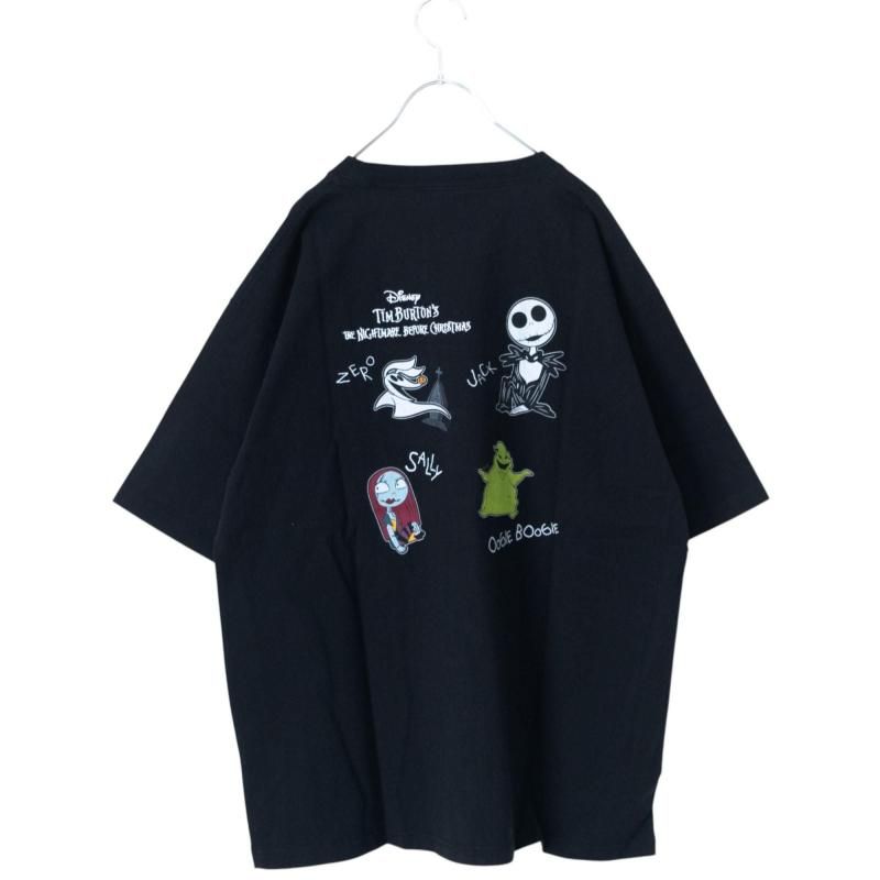 ナイトメアー・ビフォア・クリスマス Multi Illust Tシャツ BLACK