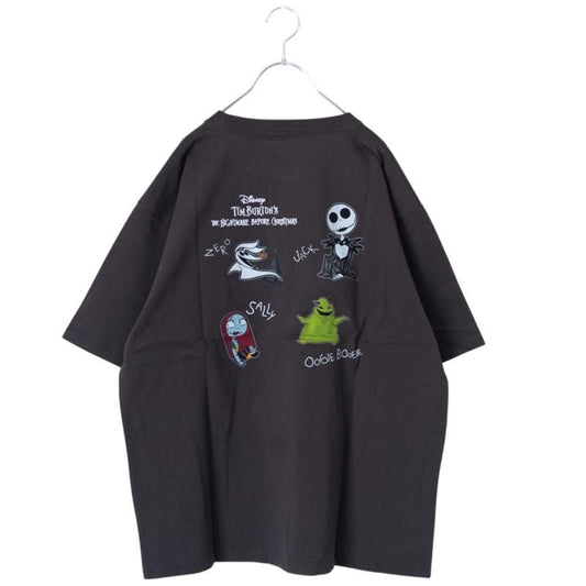 ナイトメアー・ビフォア・クリスマス Multi Illust Tシャツ CHARCOAL